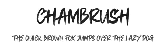 Chambrush by girinesia.std — Script Handwritten Font
