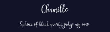 Chamille by Andhi Yulianto — Script Handwritten Font — thumbnail 2