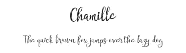 Chamille by Andhi Yulianto — Script Handwritten Font — thumbnail 1