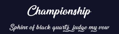Championship by Cat.B — Script Handwritten Font — thumbnail 2