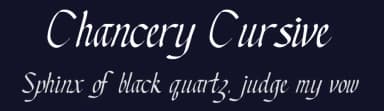 Chancery Cursive by Digital Graphic Labs — Script Handwritten Font — thumbnail 2