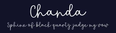 Chanda by Amarlettering - Takiy — Script Handwritten Font — thumbnail 2