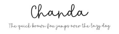 Chanda by Amarlettering - Takiy — Script Handwritten Font — thumbnail 1