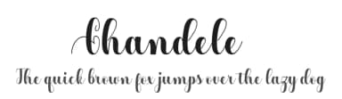 Chandele by Pollem Studio — Script Handwritten Font — thumbnail 1