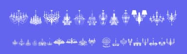 Chandelier by Woodcutter — Dingbats Font — thumbnail 3