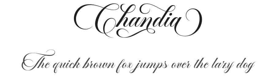 Chandia by Måns Grebäck — Script Handwritten Font