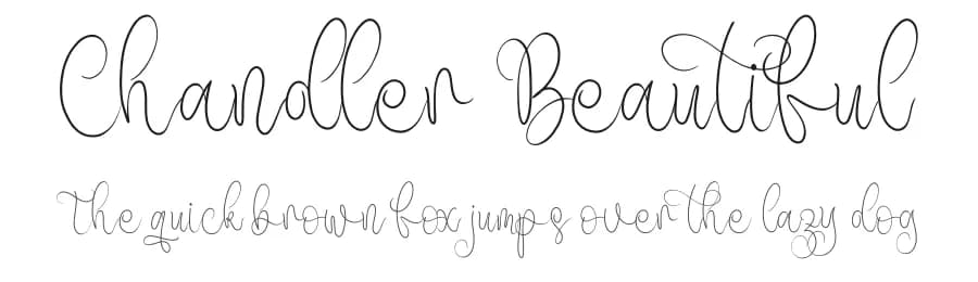 Chandler Beautiful by Integritype Studio — Script Handwritten Font
