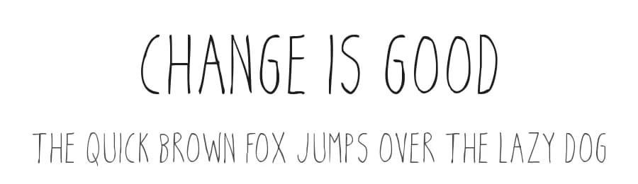 Change Is Good by Md Shohail Bhuian — Script Handwritten Font