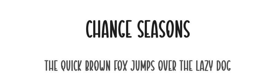 Change Seasons by Scratchones — Script Handwritten Font