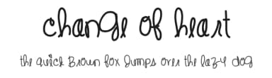 Change Of Heart by Des Gomez — Script Handwritten Font — thumbnail 1