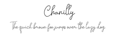 Chanilly by Nabila — Script Handwritten Font — thumbnail 1