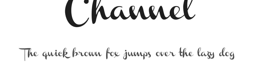 Channel by Måns Grebäck — Script Handwritten Font