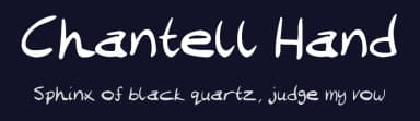Chantell Hand by Cosmic Hog — Script Handwritten Font — thumbnail 2