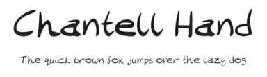 Chantell Hand by Cosmic Hog — Script Handwritten Font — thumbnail 1