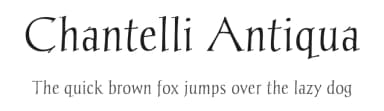 Chantelli Antiqua by Bernd Montag — Sans Serif Font — thumbnail 1