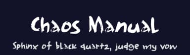 Chaos Manual by D K — Script Handwritten Font — thumbnail 2