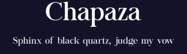 Chapaza by Steve Gardner — Serif Font — thumbnail 2