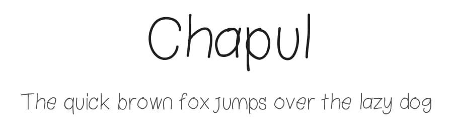 Chapul by Kutan Ural — Script Handwritten Font