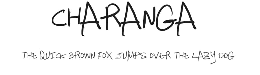 Charanga by Andres Benjumea — Script Handwritten Font