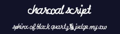 Charcoal Script by Xerographer Fonts — Script Handwritten Font — thumbnail 2