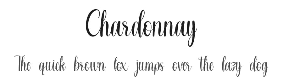 Chardonnay by Winarko — Script Handwritten Font — preview 1