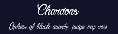 Chardons by dcoxy - Greg Medina — Script Handwritten Font — thumbnail 2