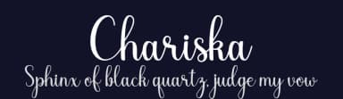 Chariska by Manjali Studio — Script Handwritten Font — thumbnail 2