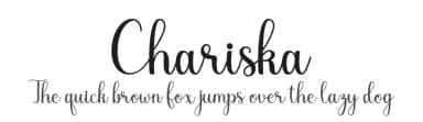 Chariska by Manjali Studio — Script Handwritten Font — thumbnail 1