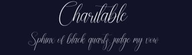 Charitable by Andi Moz — Script Handwritten Font — thumbnail 2