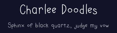 Charlee Doodles by Charlee Sathiraboot — Script Handwritten Font — thumbnail 2