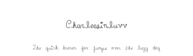 Charleesinluvv by Charlee Sathiraboot — Script Handwritten Font — thumbnail 1