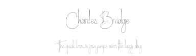 Charles Bridge by Sutrisno Al Rasyid — Script Handwritten Font — thumbnail 1