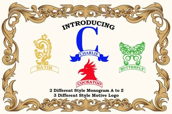 Charlie Monogram Font by Amanda_Design — Script Handwritten Font