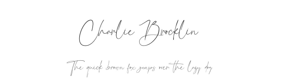 Charlie Brocklin by Almarkhatype — Script Handwritten Font