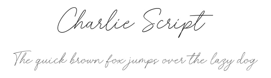 Charlie Script by Typebae Foundry — Script Handwritten Font