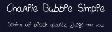 Charlie Bubble Simple by Charlie Lbrth — Script Handwritten Font — thumbnail 2