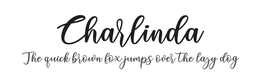 Charlinda by Mr Letters — Script Handwritten Font