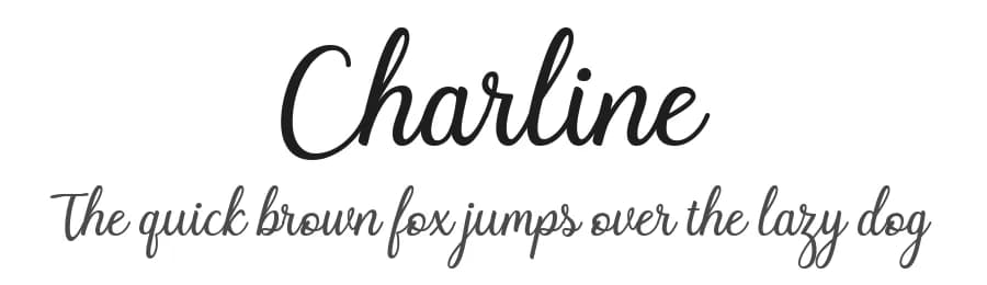 Charline by 7NTypes — Script Handwritten Font