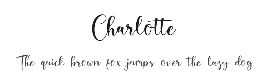 Charlotte by FatmaStudio — Script Handwritten Font