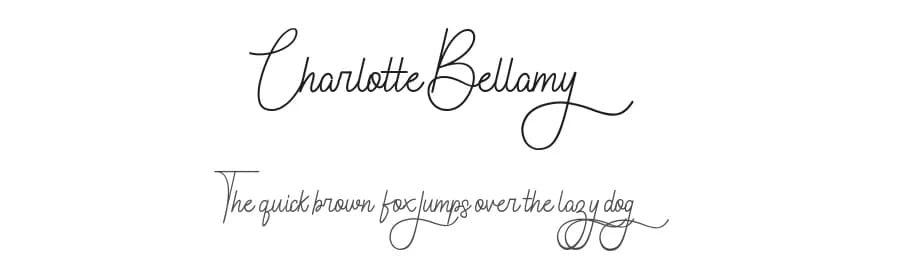 Charlotte Bellamy by Gilar Studio — Script Handwritten Font