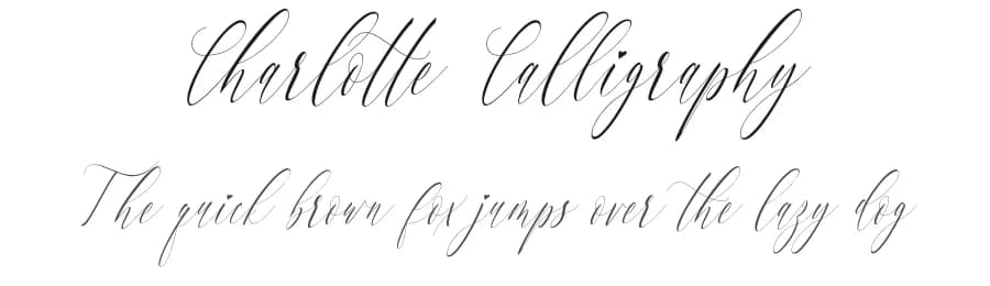 Charlotte Calligraphy by aldedesign — Script Handwritten Font