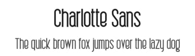 Charlotte Sans by Type and Company — Sans Serif Font — thumbnail 1