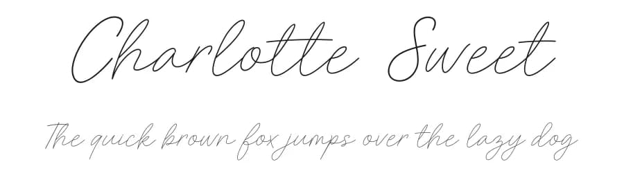Charlotte Sweet by Seno Aji — Script Handwritten Font