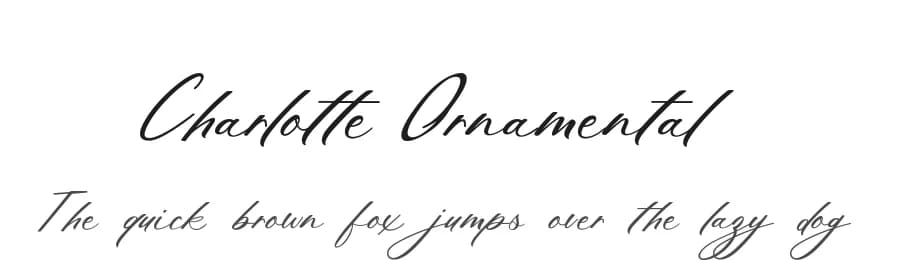 Charlotte Ornamental by UI Creative — Script Handwritten Font