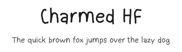 Charmed HF by Just Handwritten Font — Script Handwritten Font