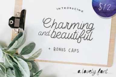 Charming & Beautiful Font by Salt and Pepper Fonts — Script Handwritten Font — thumbnail 1