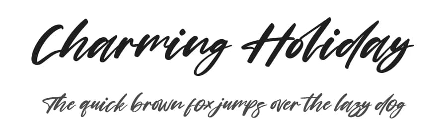 Charming Holiday by Perspectype Studio - Letterena.com — Script Handwritten Font