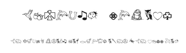 Charming Symbols by Iacy — Dingbats Font