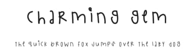 Charming Gem by Des Gomez — Script Handwritten Font — thumbnail 1