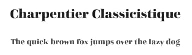 Charpentier Classicistique by ingoFonts — Serif Font — thumbnail 1